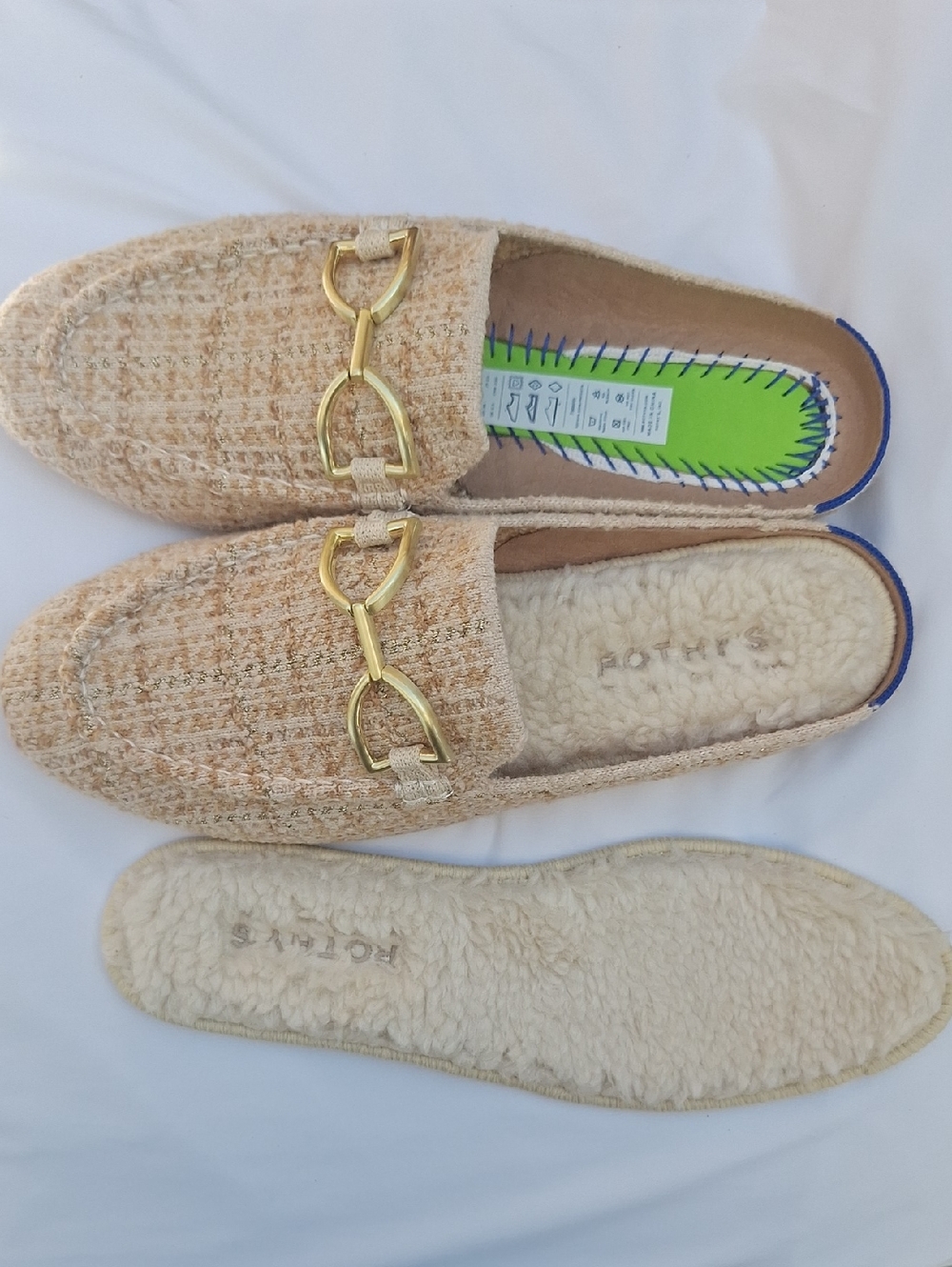 Rothy's Moonlit Tweed Cozy Bit Loafer Mule - Picture 4 of 5